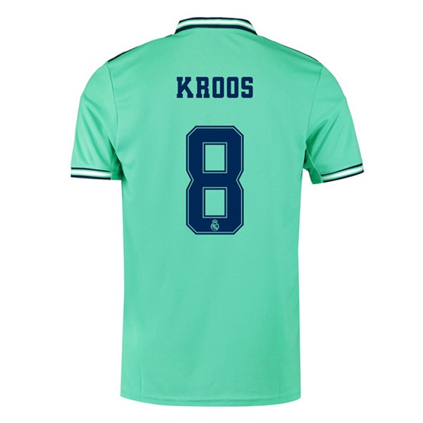 Camiseta Real Madrid NO.8 Kroos Replica Tercera Ropa 2019/20 Verde